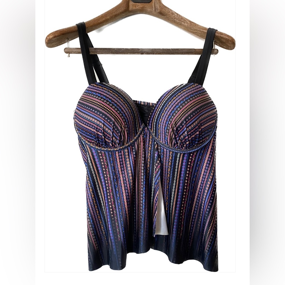 Swimforall PURPL/BLK Swim Top, 14 Winter Sale